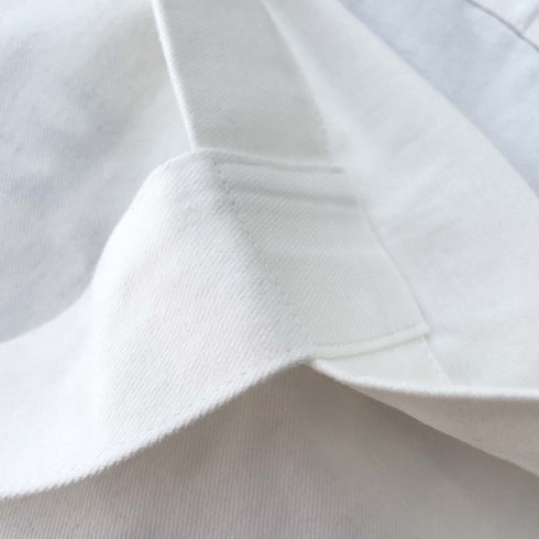 Close up of premium cotton tote showing quality of stitching